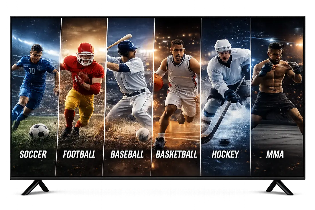 Live soccer, football, baseball, basketball, hockey, and MMA streaming in 4K on turbot iptv Live soccer, football, baseball, basketball, hockey, and MMA streaming in 4K on turbot iptv